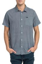 Men's Rvca No Name Woven Shirt - Blue