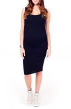 Women's Ingrid & Isabel Shirred Midi Maternity Tank Dress