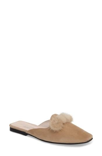 Women's Patricia Green Cerise Genuine Fur Mule M - Brown