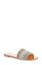 Women's Giuseppe Zanotti Crystal Embellished Slide Sandal M - Metallic