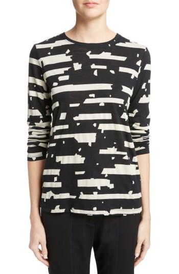 Women's Proenza Schouler Print Tissue Jersey Tee - Black
