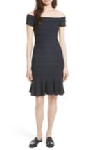 Women's Rebecca Taylor Off The Shoulder Textured Knit Dress