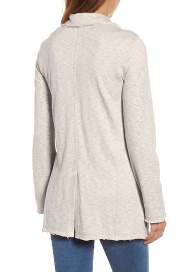 Petite Women's Caslon Knit Boyfriend Blazer P - Ivory