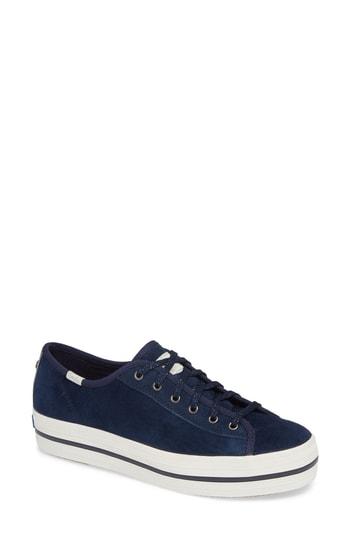 Women's Keds X Kate Spade New York Triple Kicks Platform Sneaker M - Blue