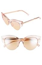 Women's Bp. 50mm Plastic Cat Eye Sunglasses - Peach