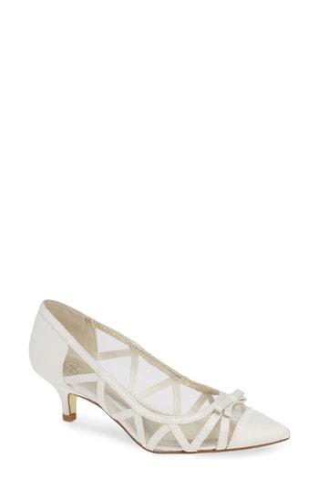 Women's Adrianna Papell Lana Cap-toe Pump .5 M - Ivory