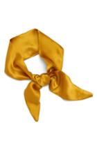 Women's Donni Charm Coco Silk Neckerchief, Size - Yellow