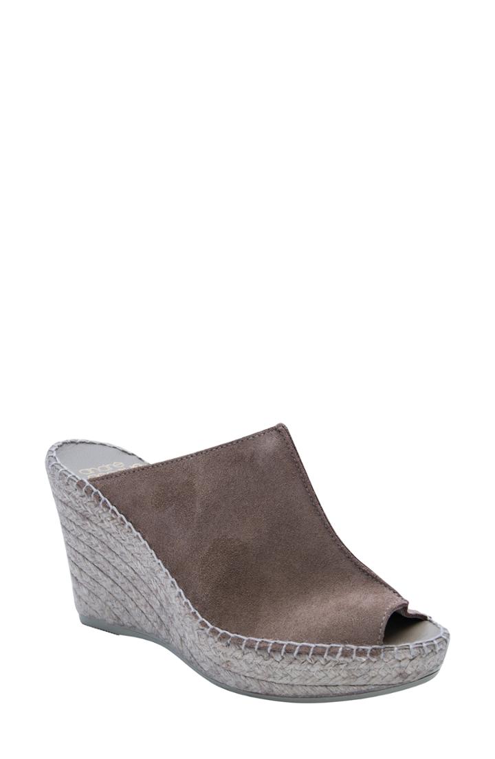 Women's Andre Assous Cici Espadrille Wedge M - Brown