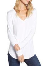 Women's Halogen V-neck Tunic - White