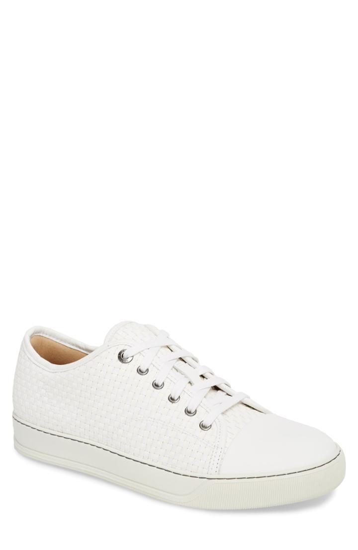 Men's Lanvin Woven Low Top Sneaker Us / 11uk - White