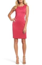 Women's Ellen Tracy Scuba Sheath Dress - Pink