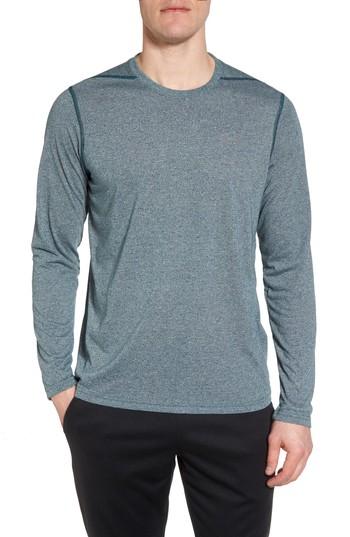 Men's Under Armour Threadborne Long Sleeve Training T-shirt - Green