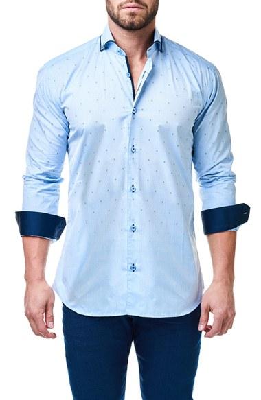Men's Maceoo Dobby Diamond Sport Shirt