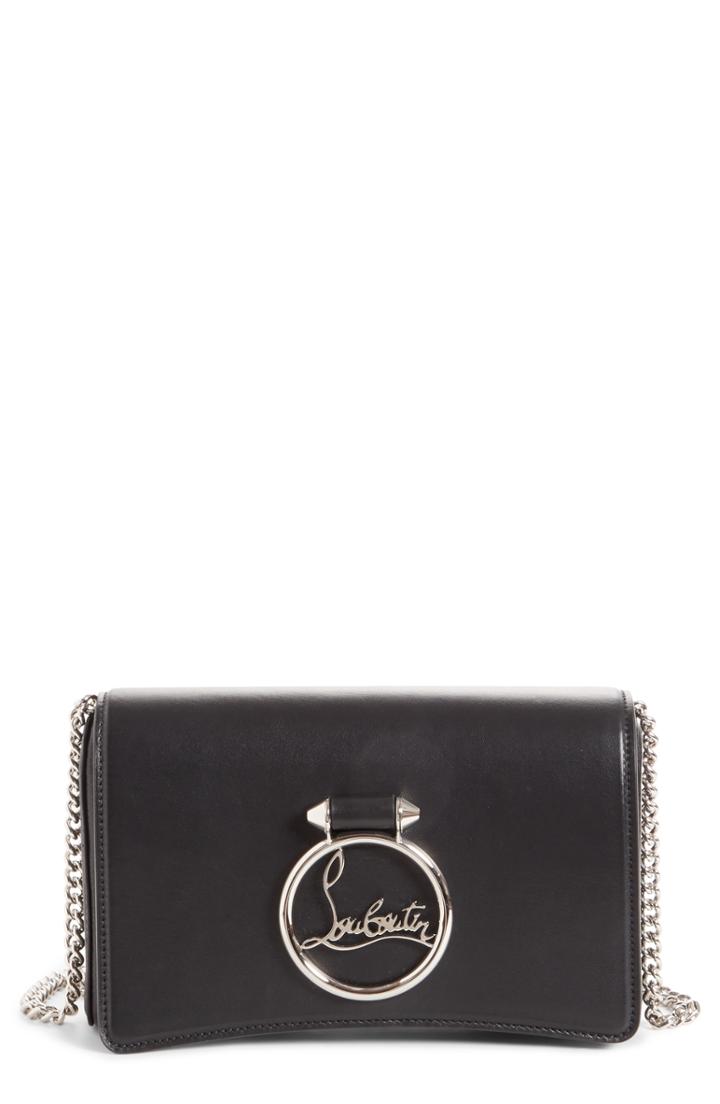 Christian Louboutin Mini Rubylou Calfskin Leather Clutch -