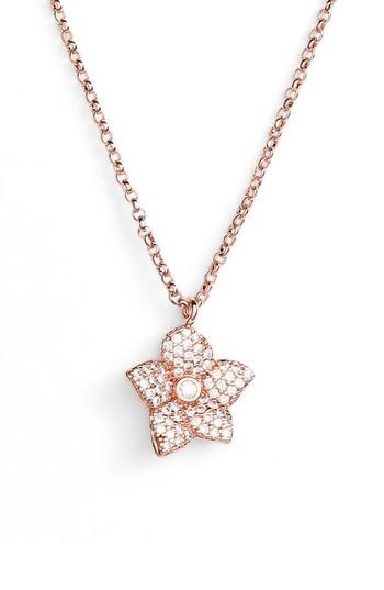 Women's Kate Spade New York Blooming Pave Mini Pendant Necklace