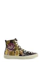 Women's Gucci Floral High Top Sneaker Us / 40eu - Black