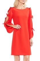 Women's Vince Camuto Tie Sleeve Shift Dress, Size - Red