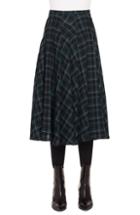 Women's Akris Punto Brit Check Midi Skirt