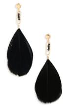 Women's Bp. Bead & Feather Drop Earrings