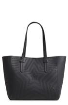 Kendall + Kylie Shelly Star Perforated Faux Leather Tote & Zip Pouch -