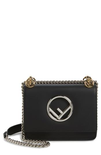 Fendi Kan I Calfskin Leather Shoulder Bag - Red