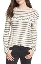 Women's Bp. Ruffle Stripe Tee - Ivory