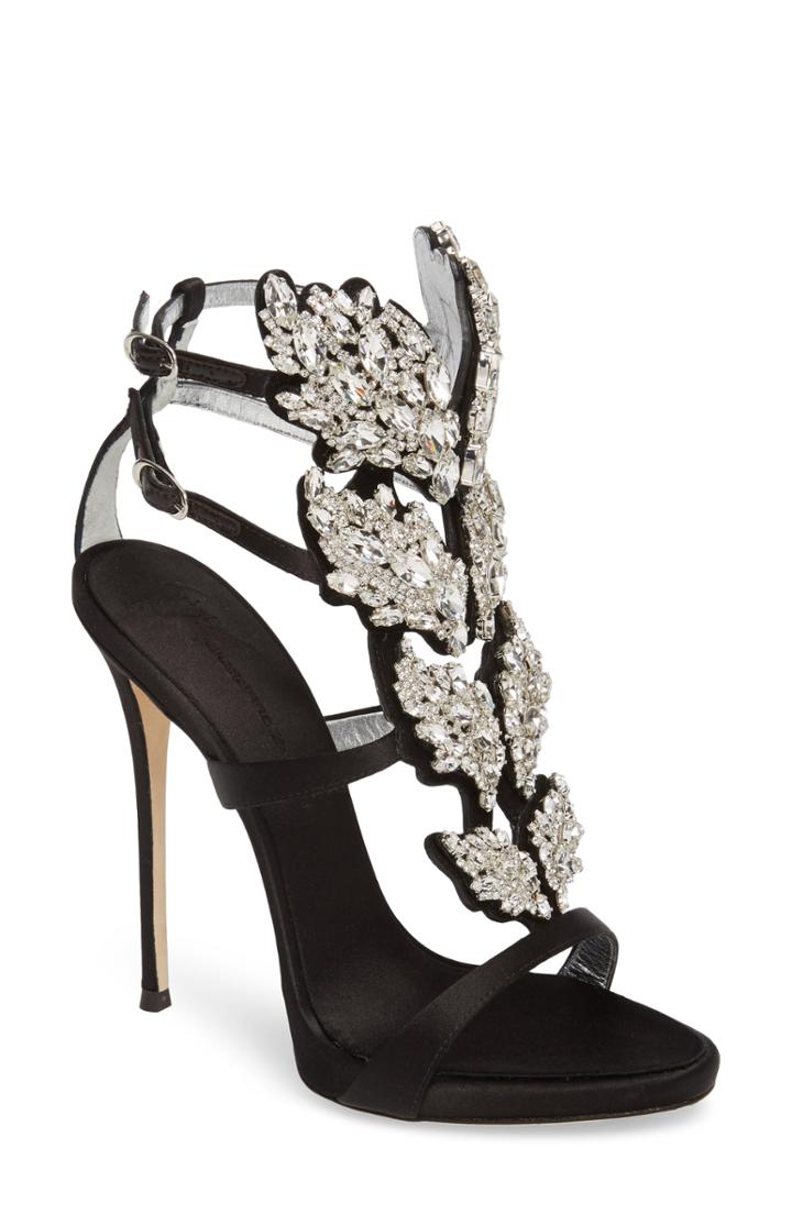 Women's Giuseppe Zanotti Cruel Wing Crystal Embellished Sandal