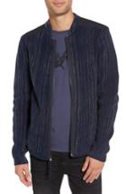Men's John Varvatos Star Usa Cotton Zip Cardigan - Blue
