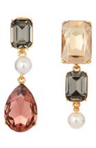Women's Oscar De La Renta Bold Crystal Clip-on Earrings