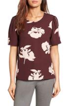 Petite Women's Halogen V-back Top P - Pink