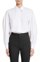 Women's Sara Battaglia Puff Sleeve Shirt Us / 40 It - White