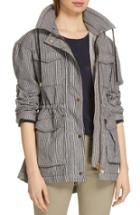 Women's Atm Anthony Thomas Melillo Railroad Stripe Field Jacket - Blue