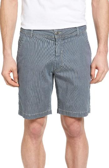 Men's Jeremiah Bryant Stripe Bleached Denim Shorts