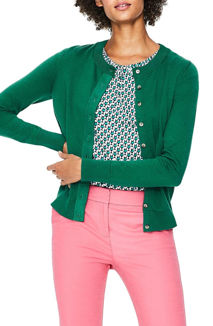 Women's Boden Amelia Cardigan - Green