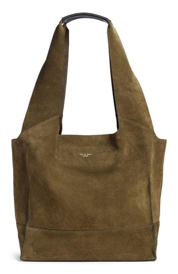 Rag & Bone Walker Suede Tote - Green