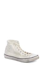 Women's Saint Laurent Bedford Distressed High Top Sneaker Us / 34eu - White