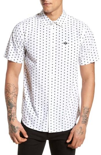 Men's Obey Brighton Short Sleeve Shirt - White