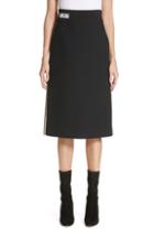 Women's Fendi Wool & Silk Gazar Pencil Skirt