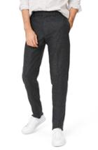 Men's Club Monaco Sutton Trim Fit Wool Blend Pants X 32 - Black