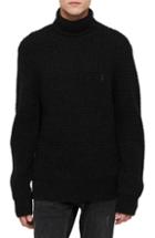Men's Allsaints Mast Slim Fit Funnel Neck Sweater - Black
