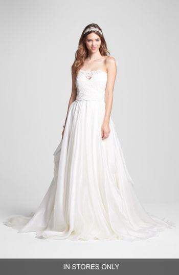 Women's Rosa Clara 'belleza' Lace & Layered Organza Ballgown