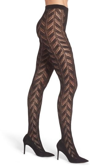Women's Natori Wool Blend Tights /x-large - Black