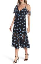 Women's La Maison Talulah Crave You Embroidered Asymmetric Dress - Black