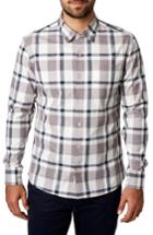 Men's 7 Diamonds Youngblood Trim Fit Plaid Sport Shirt - Purple