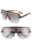 Women's Jimmy Choo Pose 133mm Shield Sunglasses - Dark Havana