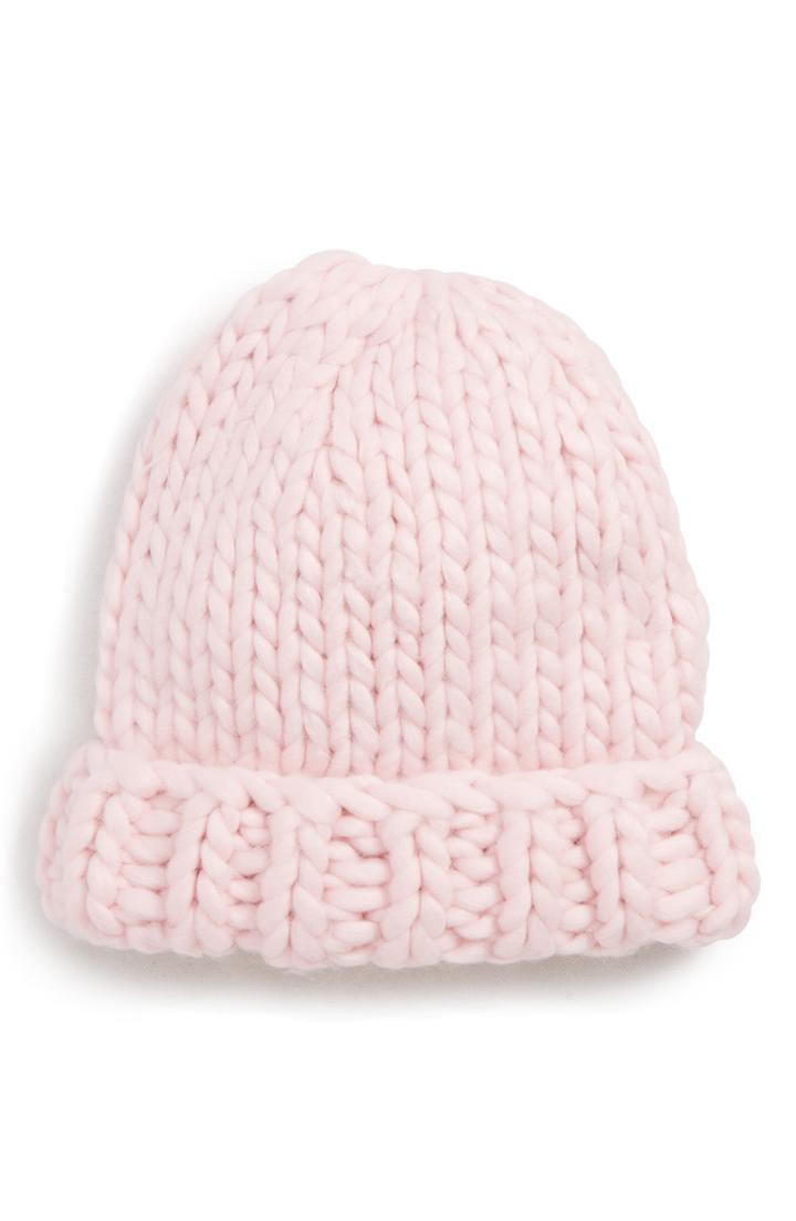 Women's Trouve Chunky Knit Beanie - Pink