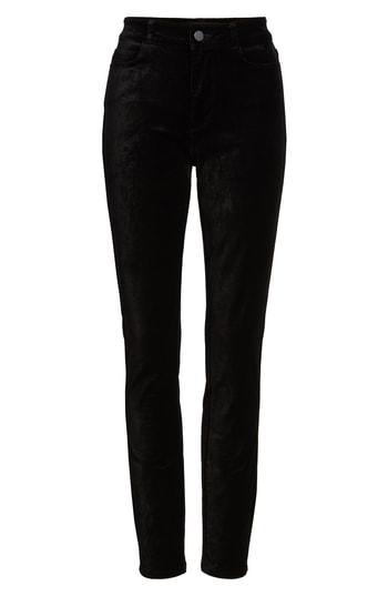 Women's Paige Transcend - Hoxton High Waist Ultra Skinny Velvet Pants