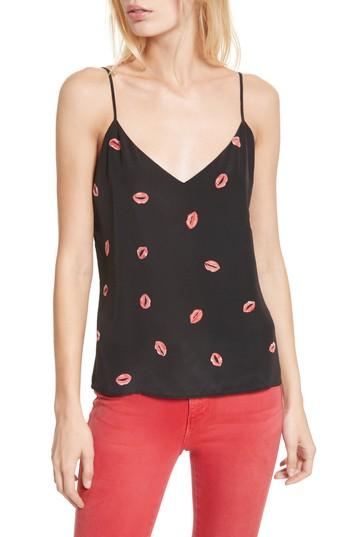 Women's L'agence Jane Camisole Silk Top - Black