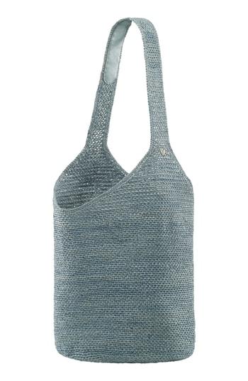 Helen Kaminksi Carillo Woven Raffia Sac Bucket Bag -