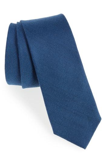 Men's 1901 Primrose Solid Wool & Silk Tie, Size - Blue